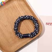 Simple Style Color Block Solid Color Cloth Rubber Band Pleated Hair Tie 1 Piece sku image 29