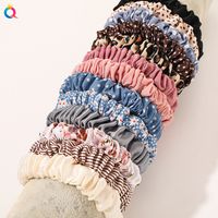 Simple Style Color Block Solid Color Cloth Rubber Band Pleated Hair Tie 1 Piece main image 6