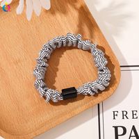 Simple Style Color Block Solid Color Cloth Rubber Band Pleated Hair Tie 1 Piece sku image 2