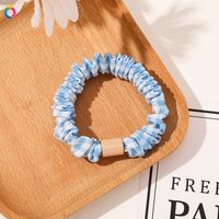 Simple Style Color Block Solid Color Cloth Rubber Band Pleated Hair Tie 1 Piece sku image 22