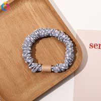 Simple Style Color Block Solid Color Cloth Rubber Band Pleated Hair Tie 1 Piece sku image 30