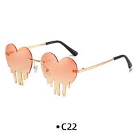 Fashion Heart Shape Pc Special-shaped Mirror Patchwork Frameless Women's Sunglasses sku image 22