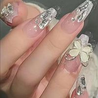 Fairy Style Bow Knot Synthetic Resin Wear Manicure 1 Set main image 3