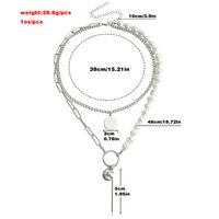 Fashion Geometric Alloy Plating Artificial Pearls Women's Layered Necklaces main image 3