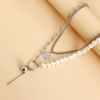 Fashion Geometric Alloy Plating Artificial Pearls Women's Layered Necklaces main image 2