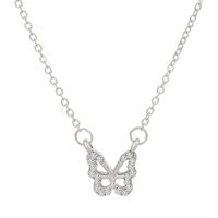 Fashion Butterfly Copper Inlay Zircon Necklace 1 Piece sku image 13