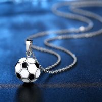 Explosion World Cup Jewelry Football Titanium Steel Pendant Stainless Steel Necklace Hot Sale Wholesale Nihaojewelry sku image 3