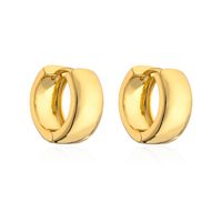 Fashion Geometric Copper Plating Pleated Hoop Earrings 1 Pair sku image 2