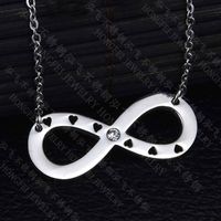 Titanium&stainless Steel Korea Sweetheart Necklace  (steel Color) Nhhf0387-steel-color sku image 1