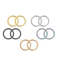 Retro Circle Titanium Steel Nose Ring 1 Piece main image 3