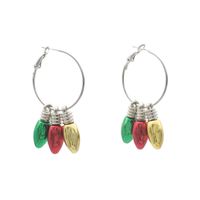 Fashion Christmas Tree Flamingo Alloy Plating Inlay Artificial Gemstones Women's Drop Earrings 1 Pair sku image 20