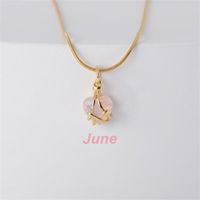 Cute Heart Shape Titanium Steel Plating Artificial Crystal Pendant Necklace 1 Piece main image 5