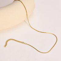 Simple Style Solid Color Titanium Steel Plating Necklace 1 Piece main image 4