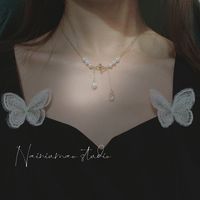 1 Piece Sweet Heart Shape Butterfly Bow Knot Alloy Beaded Plating Inlay Rhinestones Women's Pendant Necklace sku image 15