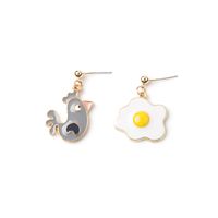 1 Paire Mode Licorne Alliage Placage Femmes Boucles D'oreilles main image 4