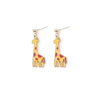 1 Pair Fashion Unicorn Alloy Plating Women's Drop Earrings sku image 14