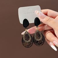 1 Pair Fashion Heart Shape Alloy Inlay Artificial Diamond Women's Drop Earrings sku image 21