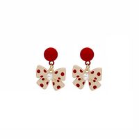 1 Pair Fashion Heart Shape Alloy Inlay Artificial Diamond Women's Drop Earrings sku image 29
