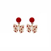 1 Par Moda Forma De Corazón Aleación Embutido Diamante Artificial Mujeres Pendientes De Gota sku image 29