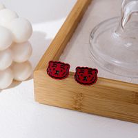 1 Pair Fashion Heart Shape Alloy Inlay Artificial Diamond Women's Drop Earrings sku image 6