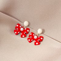 1 Pair Fashion Heart Shape Alloy Inlay Artificial Diamond Women's Drop Earrings main image 1
