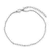 1 Piece Fashion Geometric Round Stainless Steel Women's Anklet main image 4