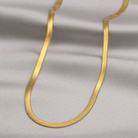 Simple Style Solid Color Titanium Steel Plating Necklace 1 Piece main image 3