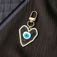 1 Piece Fashion Devil's Eye Heart Shape Arylic Alloy Bag Pendant sku image 2