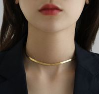 Einfacher Stil Einfarbig Titan Stahl Überzug Halskette 1 Stück sku image 7