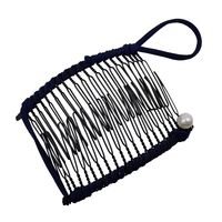 Women'S Simple Style Solid Color Iron Insert Comb main image 3