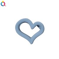 Simple Style Heart Shape Plastic Metal Hair Claws 1 Piece main image 3