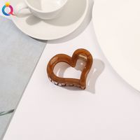 Einfacher Stil Herzform Kunststoff Metall Haarkrallen 1 Stück sku image 7