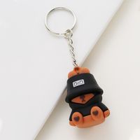 1 Piece Cute Simple Style Animal Cartoon Pvc Epoxy Bag Pendant Keychain main image 5