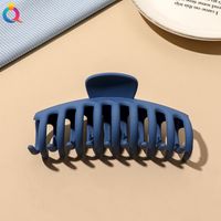 Fashion Solid Color Plastic Metal Hair Claws 1 Piece sku image 6