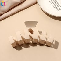 Fashion Solid Color Plastic Metal Hair Claws 1 Piece sku image 29