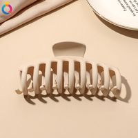 Fashion Solid Color Plastic Metal Hair Claws 1 Piece sku image 18