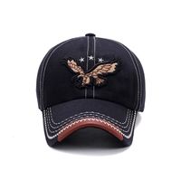 Men's Basic Simple Style Eagle Embroidery Curved Eaves Baseball Cap main image 5