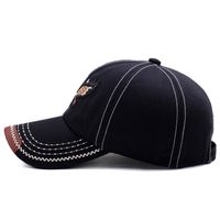Men's Basic Simple Style Eagle Embroidery Curved Eaves Baseball Cap main image 3