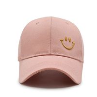 Unisex Simple Style Smiley Face Embroidery Curved Eaves Baseball Cap main image 3