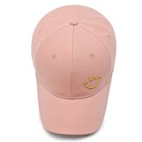 Unisex Simple Style Smiley Face Embroidery Curved Eaves Baseball Cap main image 4