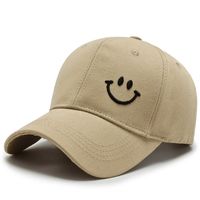 Unisex Simple Style Smiley Face Embroidery Curved Eaves Baseball Cap sku image 2