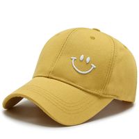 Unisex Simple Style Smiley Face Embroidery Curved Eaves Baseball Cap sku image 1