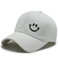 Unisexo Estilo Simple Cara Sonriente Bordado Aleros Curvos Gorra De Beisbol sku image 4