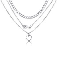 Simple Style Heart Shape Alloy Wholesale Layered Necklaces main image 6