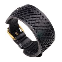 Hip-hop Vintage Style Simple Style Geometric Alloy Leather Braid Men's Wristband main image 6
