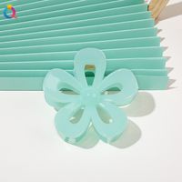 Sweet Heart Shape Flower Butterfly Plastic Hair Claws 1 Piece sku image 4