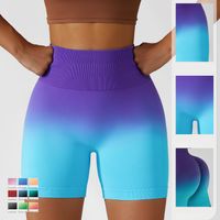 Sports Gradient Color Nylon Active Bottoms Shorts main image 1