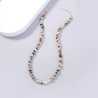 Classic Style Gossip Moon Heart Shape Copper Beaded Resin Layered Necklaces 1 Piece sku image 6