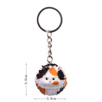 1 Piece Cute Cat Pvc Plastic Resin Unisex Bag Pendant Keychain sku image 1