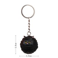 1 Piece Cute Cat Pvc Plastic Resin Unisex Bag Pendant Keychain sku image 2